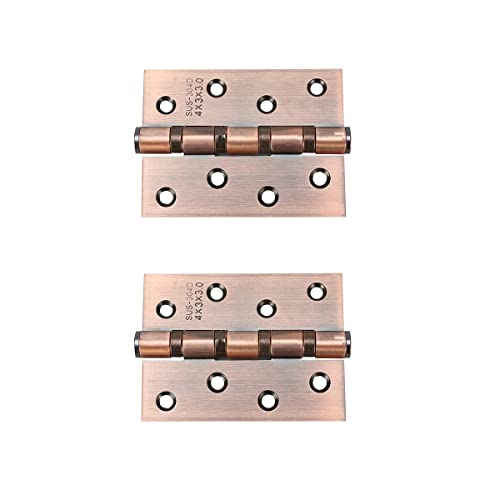 4st roestvrijstalen scharnieren, 100mm, deur scharnieren, deur scharnieren, fittingen, oud rood koper 5
