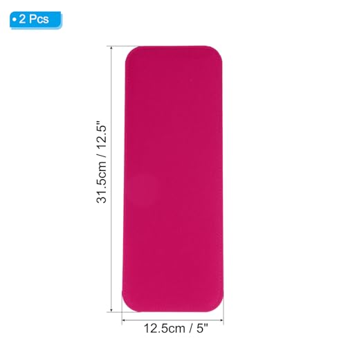 Felt Base Shaper 30x12cm, 2st Bag bodem Shaper Pad Portemonnee Lijnbord invoegen Arch Corner voor handtassen Tote Crossbody Bag Rugzak, Fuchsia