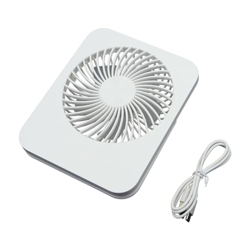 Portable 3 Speed Fan Portable Desktop Small Fan 2000mAh Bureau Ventilator 180° Opvouwbare Koelventilator USB Ventilator voor Office Travel (White)