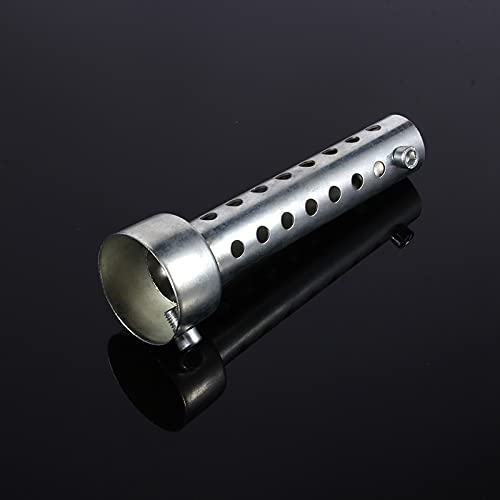 Dioche Motorfiets Uitlaat Muffler, Universele Motorfiets Uitlaat Can DB Killer Uitlaat Baffle Insert Silver(42mm) 4