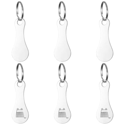 6 stuks Trolley Token Universal Winkelwagen Token Winkelwagen Verwijderaars gemaakt van roestvrij staal voor het vrijgeven van Supermarkt Trolleys winkelwagen Token Tool Accessoires