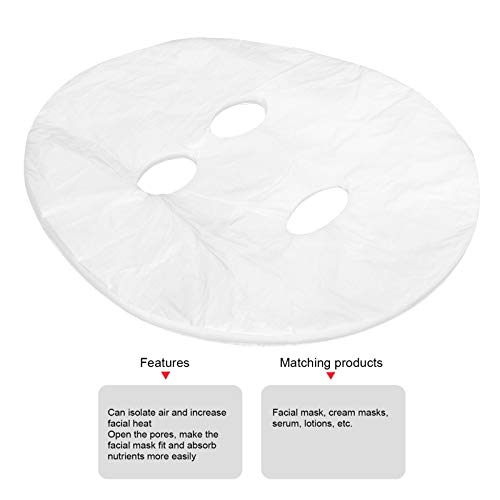 600 st. Wegwerpbare Plastic Film Gezicht Masker Papier DIY Schoonheid Huid Verzorgingsmaskerblad 3