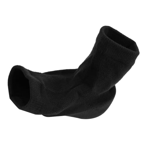 Hoogteverbetering Inlegzool Sokken 3,5cm Binnenkant Heel Pads voor mannen en vrouwen, Non-Slip SEBS Half Kussens, Bionic Thickened Sock Covers, Black, Nylon Cotton 4