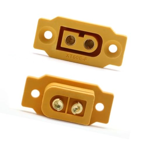 Sea 4pcs XT60BE-F High Current Inbouwconnector met rubber dop, Schroeven voor Lipo Batterij XT60 Connector, Rubber dop, Gold Connector, Stof, Water beschermd 3