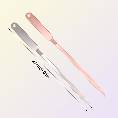 2 stuks briefopener, roestvrij staal briefopener Postopener voor Office School en thuis (Zilver en Rose Gold)