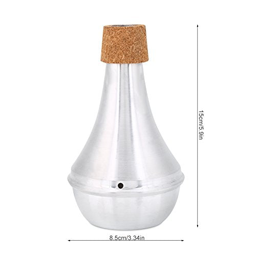 Trompet Mute, Aluminium Legering Cork Trompet Mute Oefening Messing Muziekinstrument Part