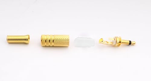 15PCS TS Mono Plug 3,5mm Soldeer DIY Audiokabel Plug Vervanging Headphone Headset Plug Gold Color 5