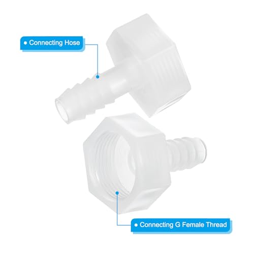 Set van 5 kunststof slangenhouders, 3/8" Barb x 3/4" G Vrouwelijke Thread Adapter Connector Pijp Fitting voor water vloeibare lucht gas brandstof 4