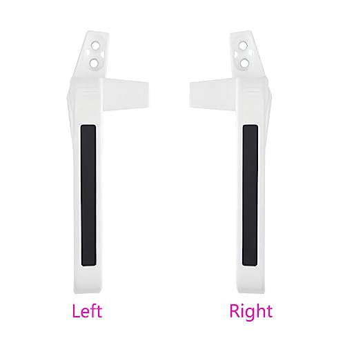 Vensterhandgreep, Linker- en Rechterhandgreep, Aluminiumlegering, Draaideuren, Vensterblokkering, Uitschuifbare Vensterhandgreep voor Patios Wit