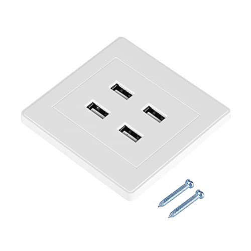 4 USB-poorten DC 5V thuis en kantoor elektrische muur gemonteerd Power Outlet Charger output(110~250V)