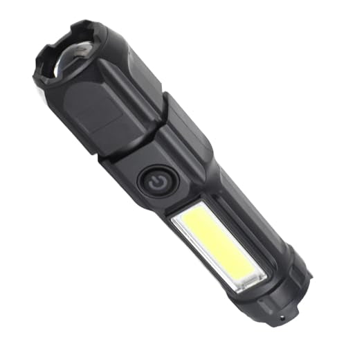 Oplaadbare USB zaklamp, XPE Lampcore, Brede Astigmatis licht, COB Floodlight, geïntegreerde warmtedissipatie, Dagelijks waterdicht, ABS materiaal, Draagbaar licht met hoge