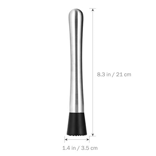 Cocktail stamper Stainless Steel Muddler Prof. Wijn Stirrer Mojito Plantaardige mengsel Fruit Mixer DIY Limonade Drink Bar Gereedschappen