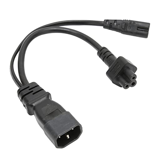 C14 to C5 C7 Power Cable, IEC 320 C14 Male to C5 C7 Female Power Cord, Extension Cord for Bureaulamps Speakers Monitors Printers Camera's Scanners