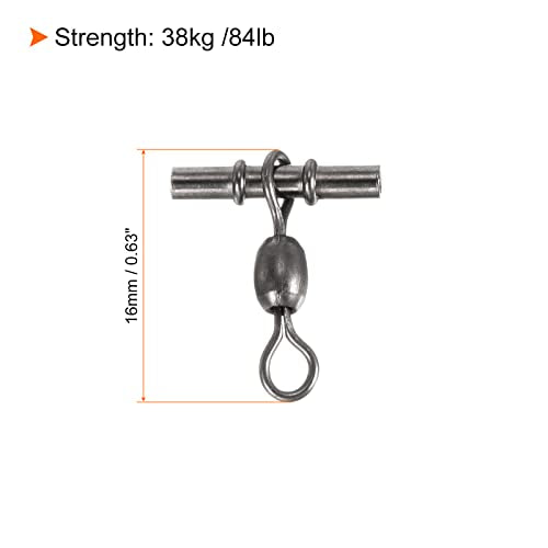 10 stuks zwenksleeve roestvrijstalen kruisslang, 3-weg staaf eindstuk, zwart