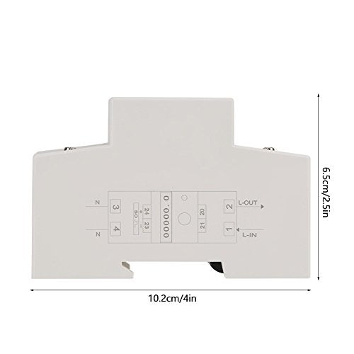 Fafeicy XTM015 DIN rail elektrische meter, 220V 10 (40) Een digitale 1-fase 2-draads 2P DIN rail elektrische meter, voor het meten van actief energieverbruik, nauwkeurigheid klasse 1 5