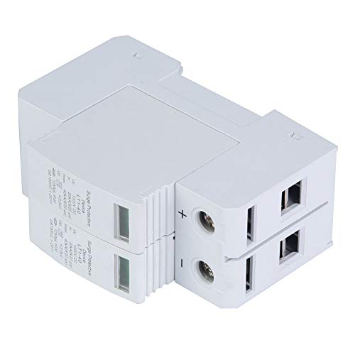 DC Solar Surge Protector 2P Surge Protector DC Fotovoltaïsche Lightning Protection Low Voltage Arester (2P40KA) 3