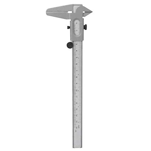 Remkalibers Metal Vernier Caliper Meetgereedschap handmatige micrometermeter roestvrij staal hoge precisie voor binnenste buitendiameter meting (6 inch)