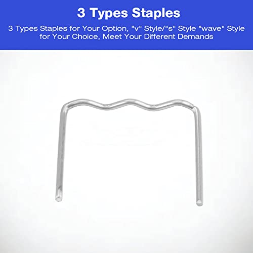 Hot nietjes 100 st 0,8mm Nietjes Laswagen Bumper Reparatie Pre Cut Body Plastic Tool Kit 3 soorten beschikbaar (S Style Pieces)-Plastic Nietjes 0 8 5