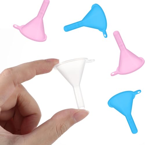Kleine Plastic Funnel 10 stuks Mini Funnel Spout voor het vullen van flessen, glazen, parfums, poeder Funnels, essentiële oliën, Shampoo, Zand, Art Lab flessen 5