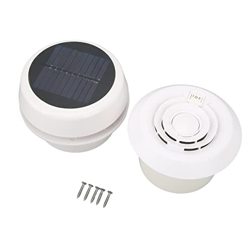 RV dak uitlaat Ventilatie geluidloze zonneventilatie voor campers Caravans schepen [zwart] 3