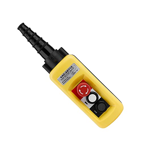 Hebekran-Druckknopfschalter 2 Möglichkeiten Regensicherer Kran-hängende Steuerstation Oben Unten Hebekran-Druckknopfschalter 500V 5A Fernsteuerungsnotschalter