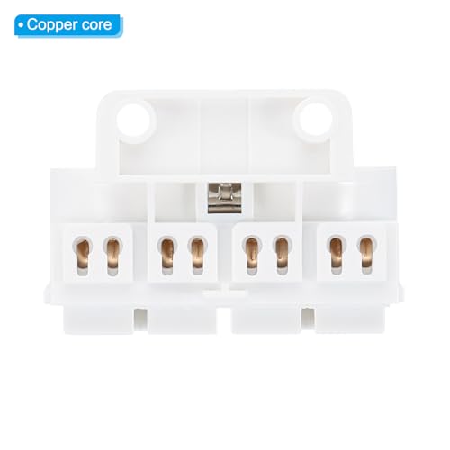 2G11 Lamphouder, 4 stuks 4 Pin Tube Socket, Connector H Lamp Base voor Fluorescentie of LED Tube Lamp, Wit 5