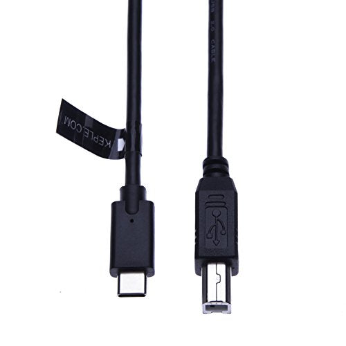 Type C naar USB B-printerkabel Compatibel met HP Deskjet, Officejet, Scanjet, LaserJet, Photosmart, Envy, Lexmark, Samsung, Chromebook Pixel, Lenovo Yoga 900, Dell XPS, ASUS ZenBook 3m