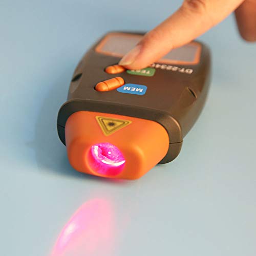 Contactloze zak dt-2234c + lasersnelheidsmeter digitale lcd foto rev meter mini rev meter motor snelheidsmeter met 3st reflecterende strepen 4