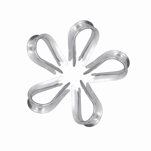 50 st. Draad touwvilt draad touw Clips Roestvrij staal Kabel Rigging Tools voor de scheepsbouw; (M2(2mm))