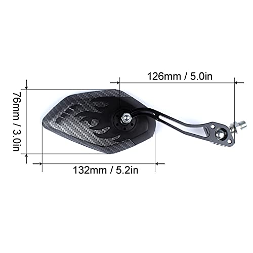 1 paar fietsspiegels voor stuur, 22-32 mm, mountainbike-achteruitkijkspiegels, HD, verstelbaar, draaibare glazen spiegel voor racefiets