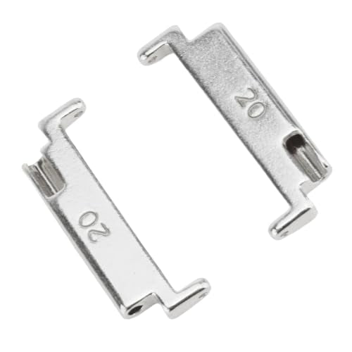 Metal Watch Band Adapter 20 tot 22mm Horlogeband Connector, eenvoudige schakelaar Spring Bars voor 20mm vervangen door 22mm Horlogeband 5