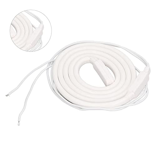 Verwarmingskabel voor leidingen, verwarmingsleiding, waterleiding, 1 m, siliconenrubber, elektrisch, waterdicht, vorstbescherming, AC 220 V, 40 W, Standaard