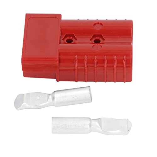 350A 600V Plug Connector SH350 Dubbele Pool Hoge Huidige Batterij Quick Connector Kit voor Auto Solar Caravan Boat Vorklift, 350A Batterijconnector, Interconnect Terminals (rood)