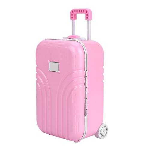 Crazy Shopping Suitcase voor kinderen leuke Plastic Rolling Suitcase Mini Bagage Box(Roze), roze 3