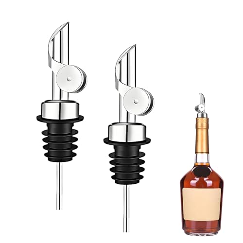 2 stuks Olijfolie uitgietsel, gedistilleerde drank, olijfolie uitgietsel, uitgietselolie, uitgietselolie, uitgietsel, uitgietsel van flessen, uitgietsel van roestvrij staal, voor alcohol, olijfolie