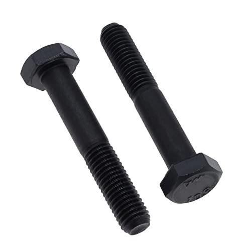 Hex Head Bolts Outside Corner M16X100 (Pack of 2) Half Thread Hex Bolts Class 10.9 Hoge treklegering Staal Zwart Mechanische Hex Head Schroeven Gecertificeerde Standaard DIN931 ISO 4014(16mm x 100mm)