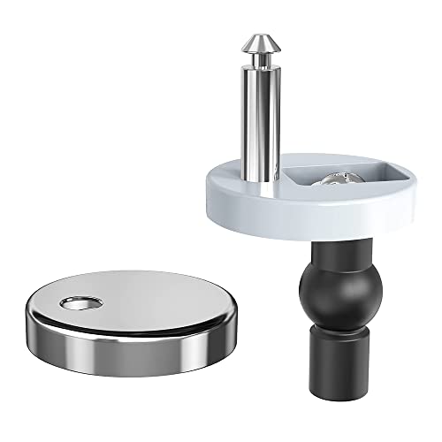 Toilet Seat Singe Quick Release Toilet Seat bevestigingen voor toilet blind gaten Toilet Seat Top bevestigingen Vervanging, 1 Pack