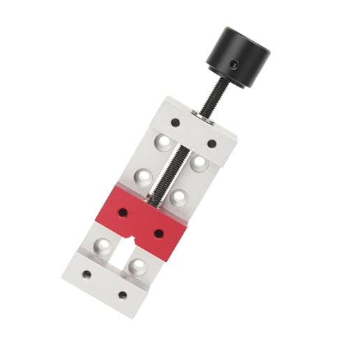 Mini Flat Clamp, Drill Press Flat Vice, 50mm Minialuminium Tafel klem Mechanische Machine Vise voor sieraden Walnut nucleaire horloge, Bank Klemmen 5
