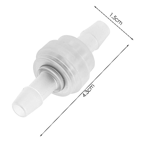 5PCs Controleer klep 6mm, Plastic Check Valve, Controleklep voor waterbehandeling, doorschijnend, 0~120°C/120~248°F