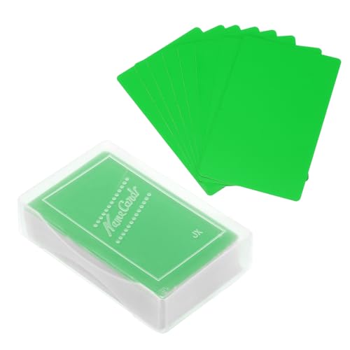 0.2mm Metal Business Cards, 100st Blanco naam kaart laser graveren aluminium voor DIY cadeaukaarten, Groen