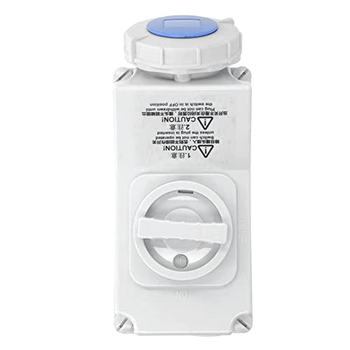 Waterdichte buiten Socket 32A IP67 3 Pin Industriële vergrendeling Switch Socket 220‐250V Voor buitengebruik 5
