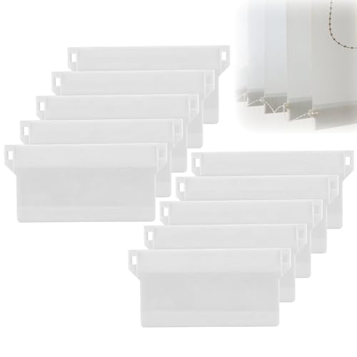 Slat Curtain 10PCS Weight Plates Verticale blinden Reserveonderdelen Accessoires Gewichten voor verticale blinden Gordijn Deur Raamaccessoires (Wit, 127mm)