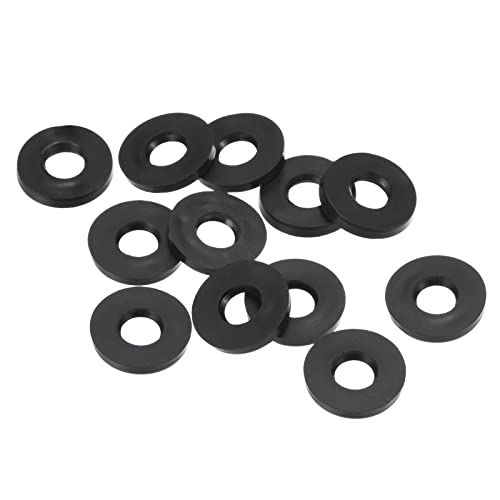 M5 Rubber Flat Washer 12 st 5mm ID 11mm AD Sealing Spacer Sealing Ring voor Waterpijp Waterslang Montage Bolts Zwart