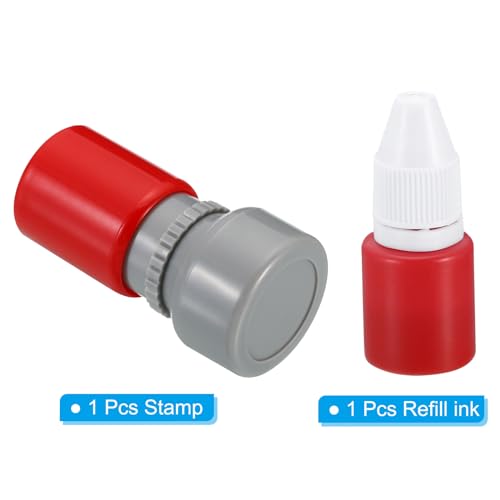 Letterstempels Zelfinkt, Karakter L Alfabet Teacher Stempel Initiële Stempel Mini inkt Stempel voor Class Notebook Scrapbooking DIY Craft, Rode inkt 3