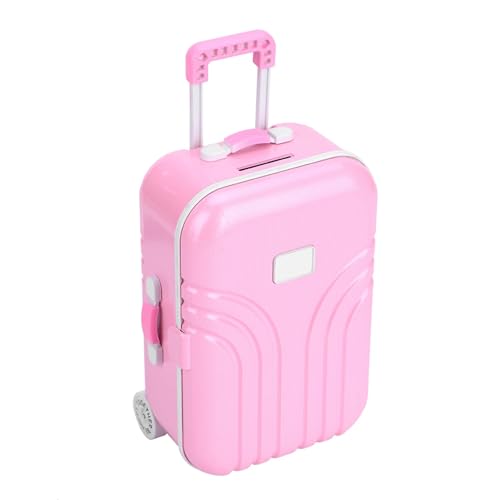 Crazy Shopping Suitcase voor kinderen leuke Plastic Rolling Suitcase Mini Bagage Box(Roze), roze 5