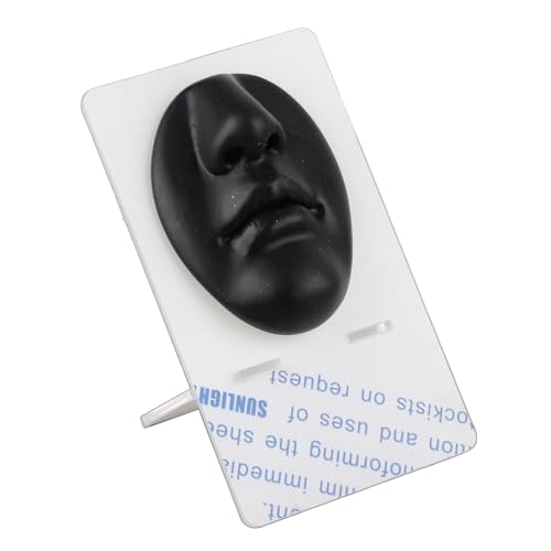 Realistisch 3D Siliconen Neus Model voor Piercing Oefeningen en Display met Stand (BLACK)