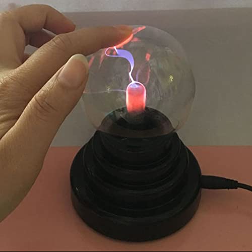 Plasma Ball Lamp 3 inch Touch gevoelige novelty nevel bol bol Globe, USB en batterij aangedreven magische orb speelgoed cadeau voor kinderen, mannen en vrouwen voor verjaardag, kerstmis, feestvieringen