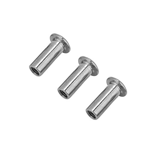 M6/M8 Stainless Steel Flat Nuts Set, Ronde Hoofd Mouw Noten, Verschillende Maat en Hoeveelheid Meubilair Bevestigingsset voor Hex Schroevendraaier (M6*20-30 st) 4