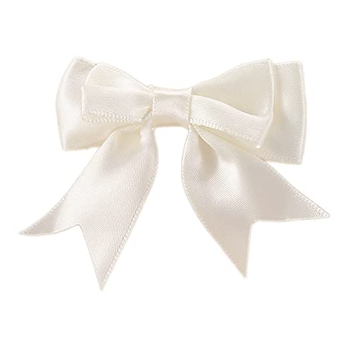 Satin Ribbon 50 Stukken 6 x 7 cm Dubbele Decoratieve Bows Ready Made Bows Cadeaubogen voor DIY Crafts Bruiloft Kerst Valentijnsdag Decoratie Kaarten maken