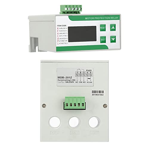 220 / 380V AC Digitale Elektrotechnische Motorbeveiliging, 2-99A Overbelastingsfaseverliesveiligheid met Display, Compact Formaat voor Pompen, Kranen, Liften (AC220V) 3